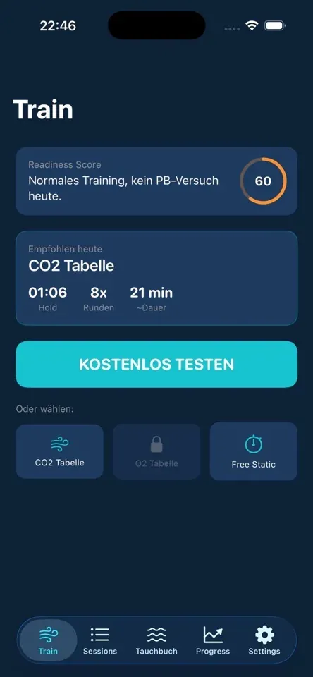 NAUTIVE App: Trainingsübersicht für iPhone